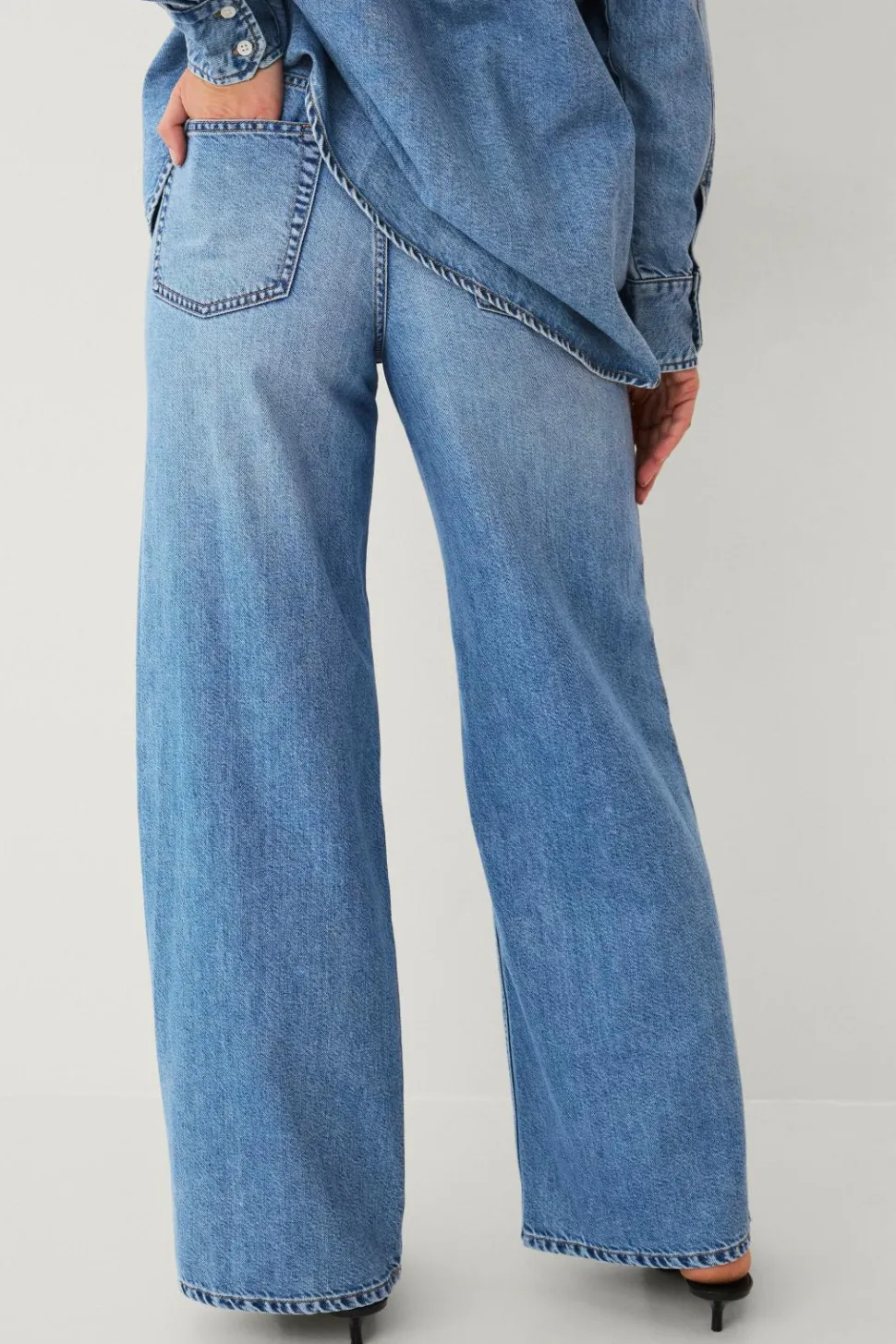 Ellos Collection Jeans med brede ben og høj talje