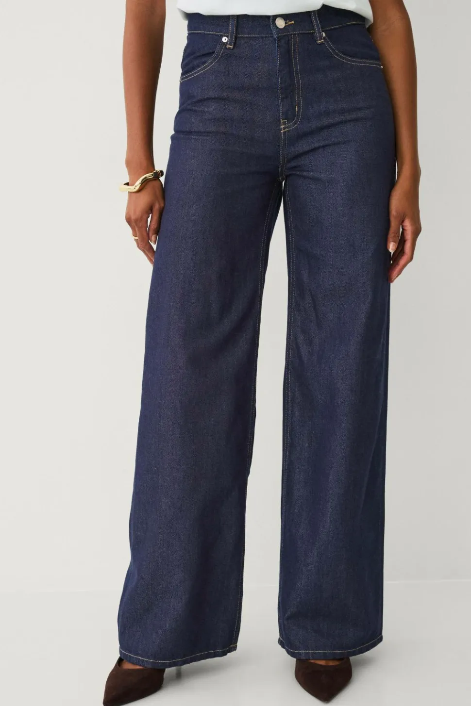 Ellos Collection Jeans med brede ben og høj talje
