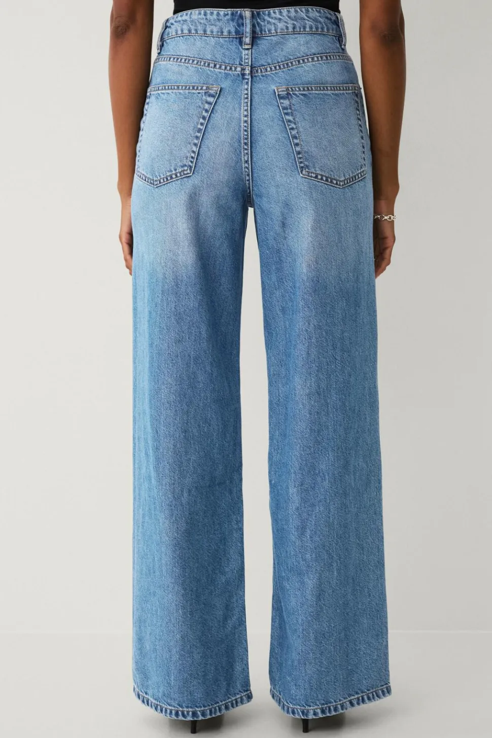 Ellos Collection Jeans med brede ben og høj talje