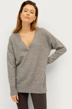 Ellos Collection Jumper i længere model med v-hals
