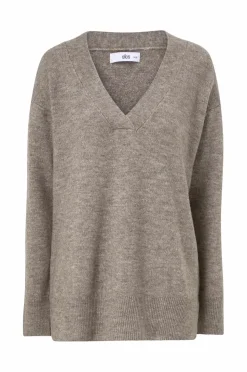 Ellos Collection Jumper i længere model med v-hals