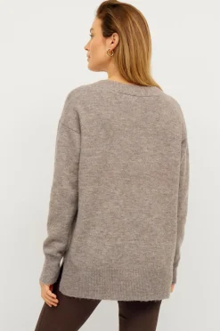 Ellos Collection Jumper i længere model med v-hals