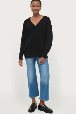 Ellos Collection Jumper i længere model med v-hals