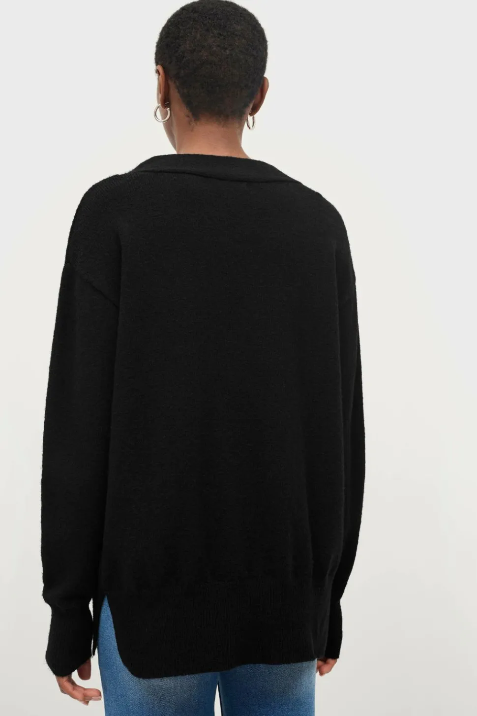 Ellos Collection Jumper i længere model med v-hals