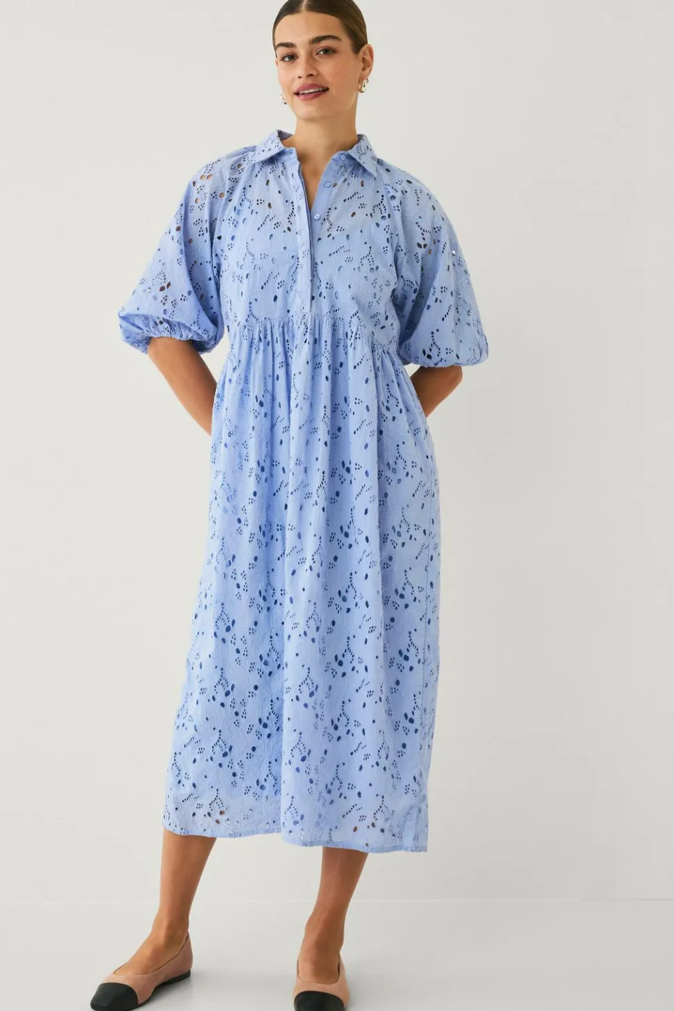 Ellos Collection Kjole i engelsk broderi