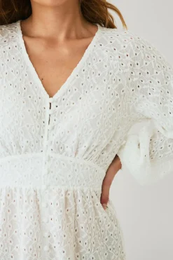 Ellos Collection Kjole med engelsk broderi
