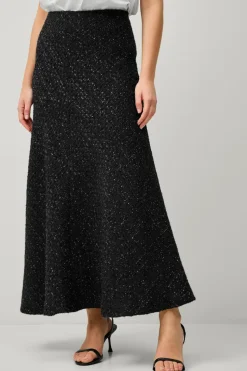 Ellos Collection Klokkeformet maxi nederdel i bouclé