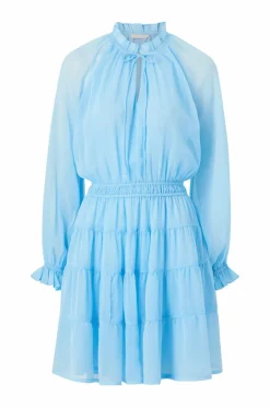 Ellos Collection Kort chiffon kjole med mod