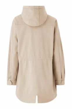 Ellos Collection Lang parka i bomuldstwill
