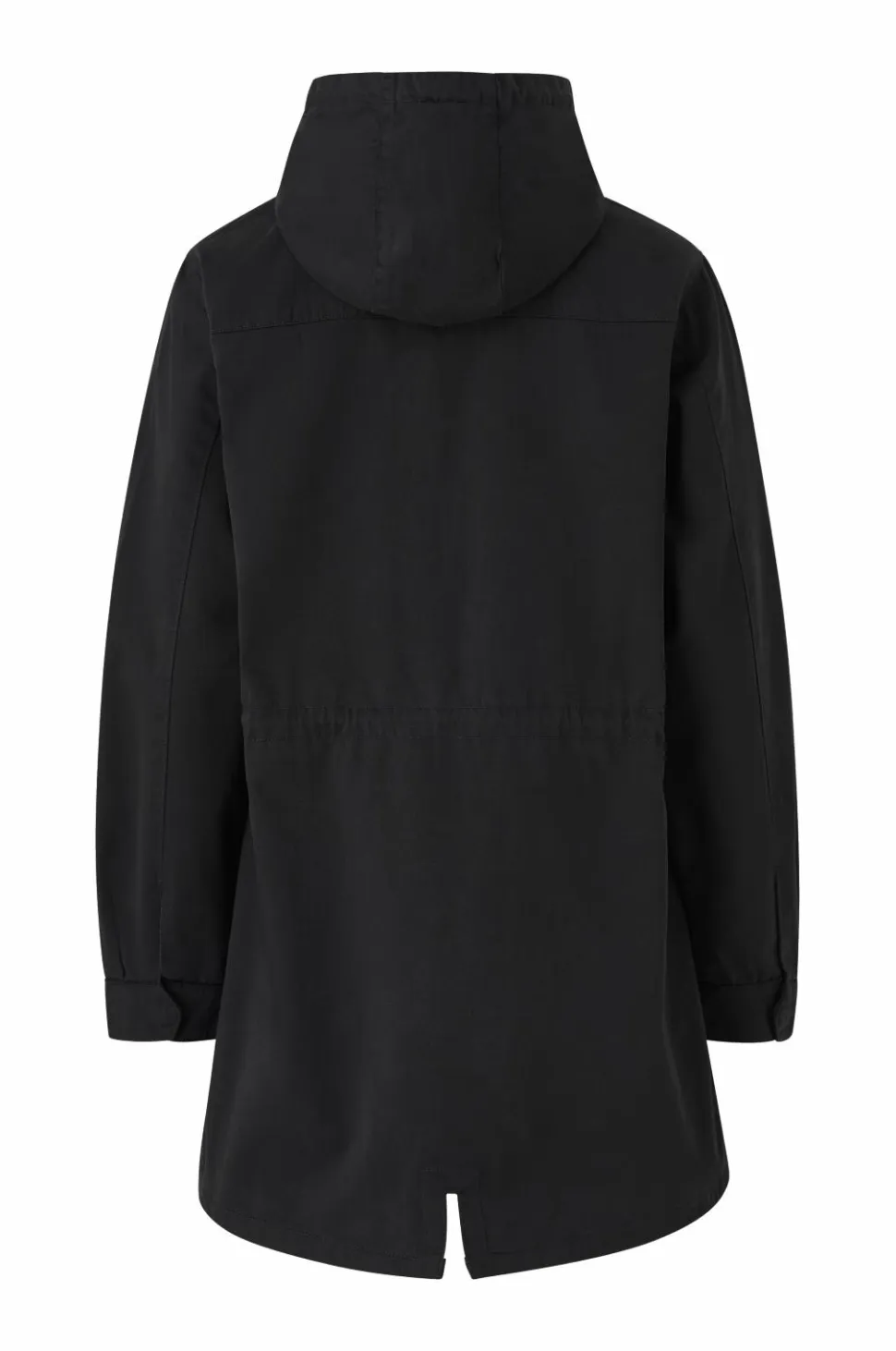 Ellos Collection Lang parka i bomuldstwill