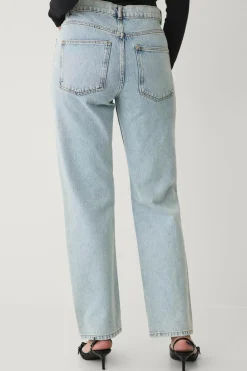 Ellos Collection Lige jeans med slid og ælde