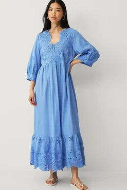Ellos Collection Maxi kjole med broderi