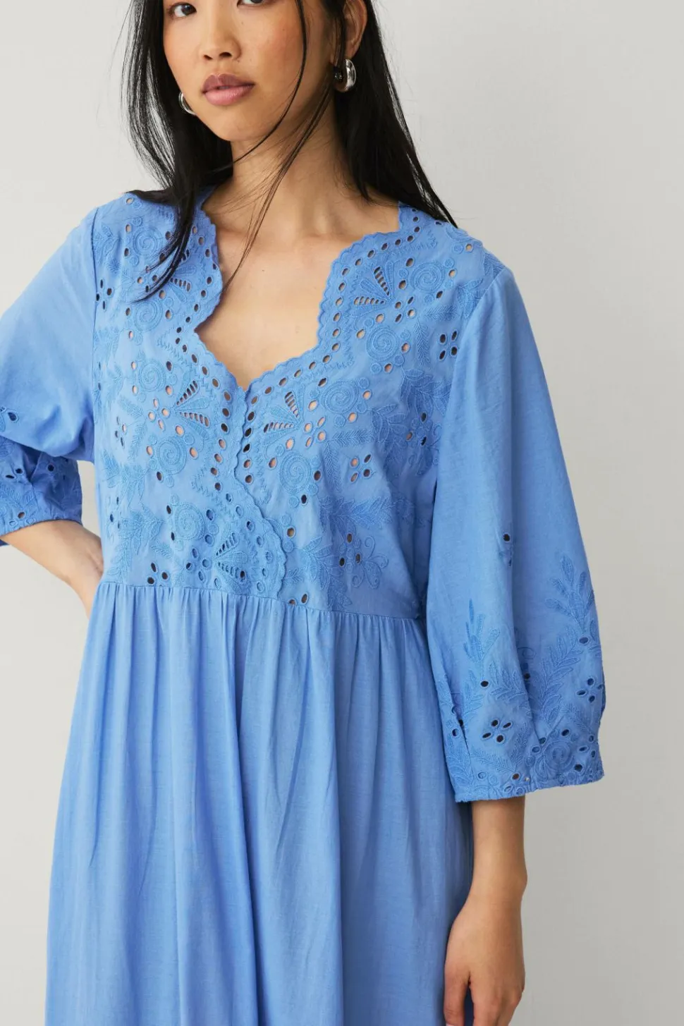 Ellos Collection Maxi kjole med broderi