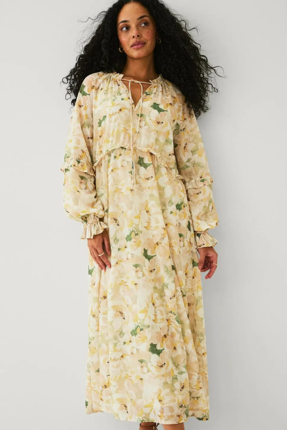 Ellos Collection Maxi kjole i chiffon