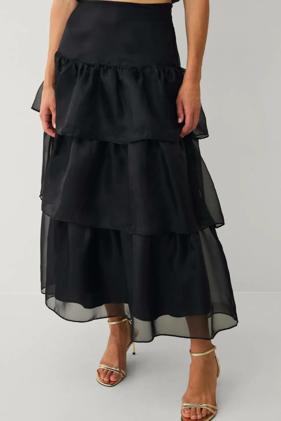 Ellos Collection Maxi nederdel med volanter