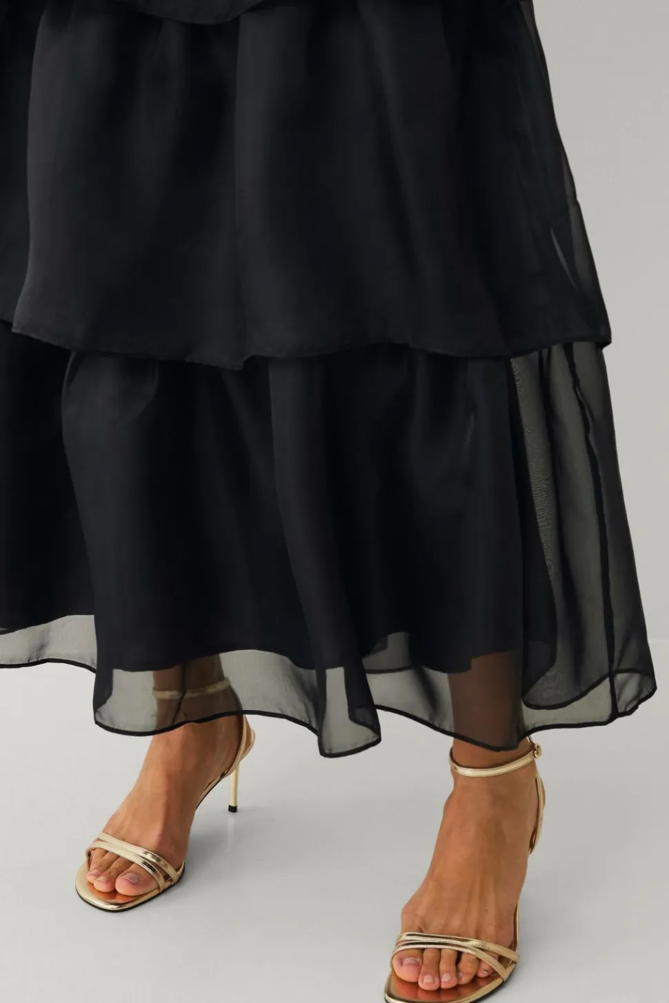 Ellos Collection Maxi nederdel med volanter