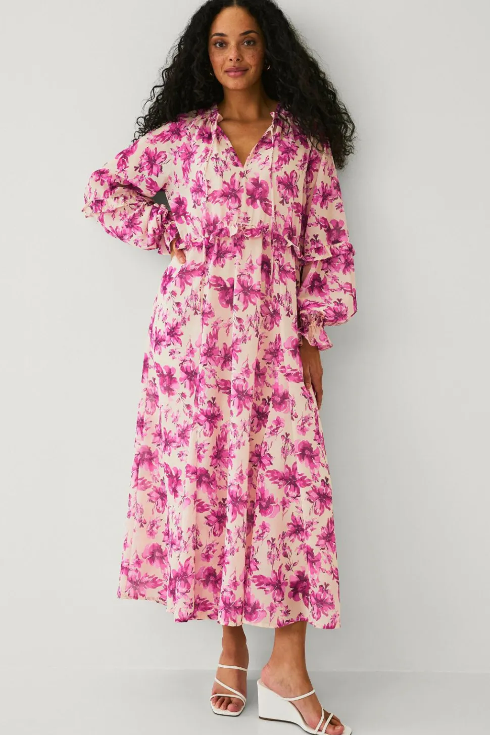 Ellos Collection Maxi kjole i chiffon