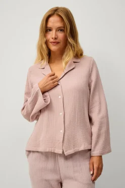 Ellos Collection Mønstervævet pyjamasskjorte