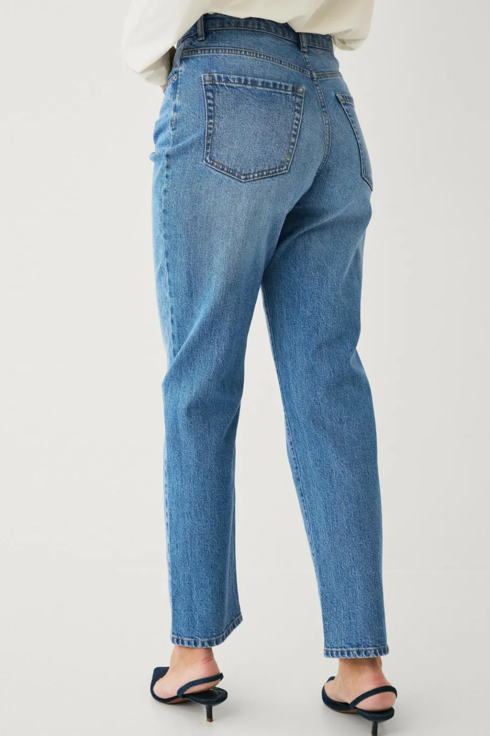 Ellos Collection Morjeans med høj talje