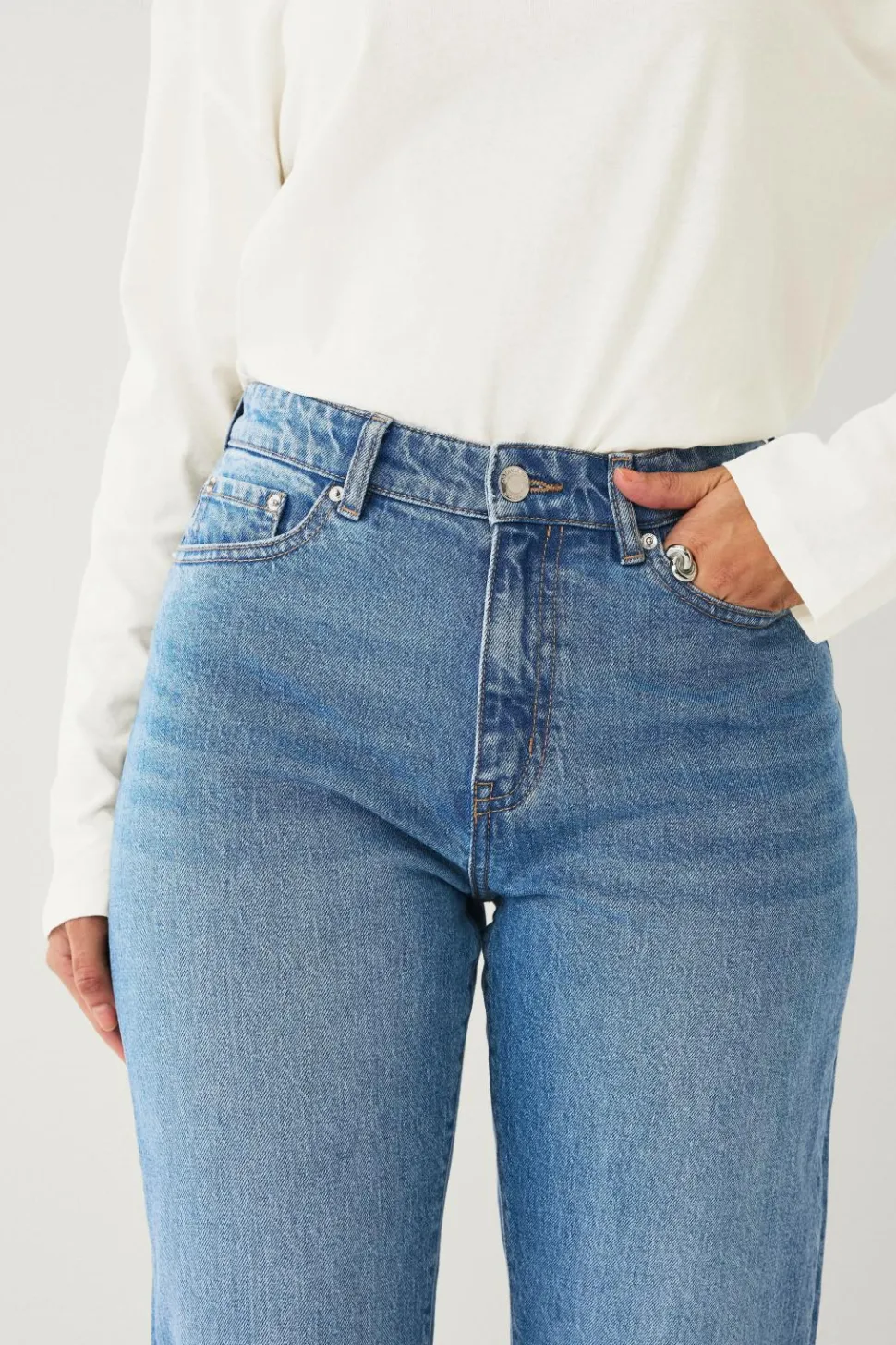 Ellos Collection Morjeans med høj talje