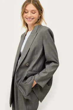 Ellos Collection Oversize habitjakke med dobbelt knaplukning