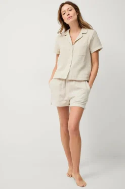 Ellos Collection Pyjamasskjorte i bomuld