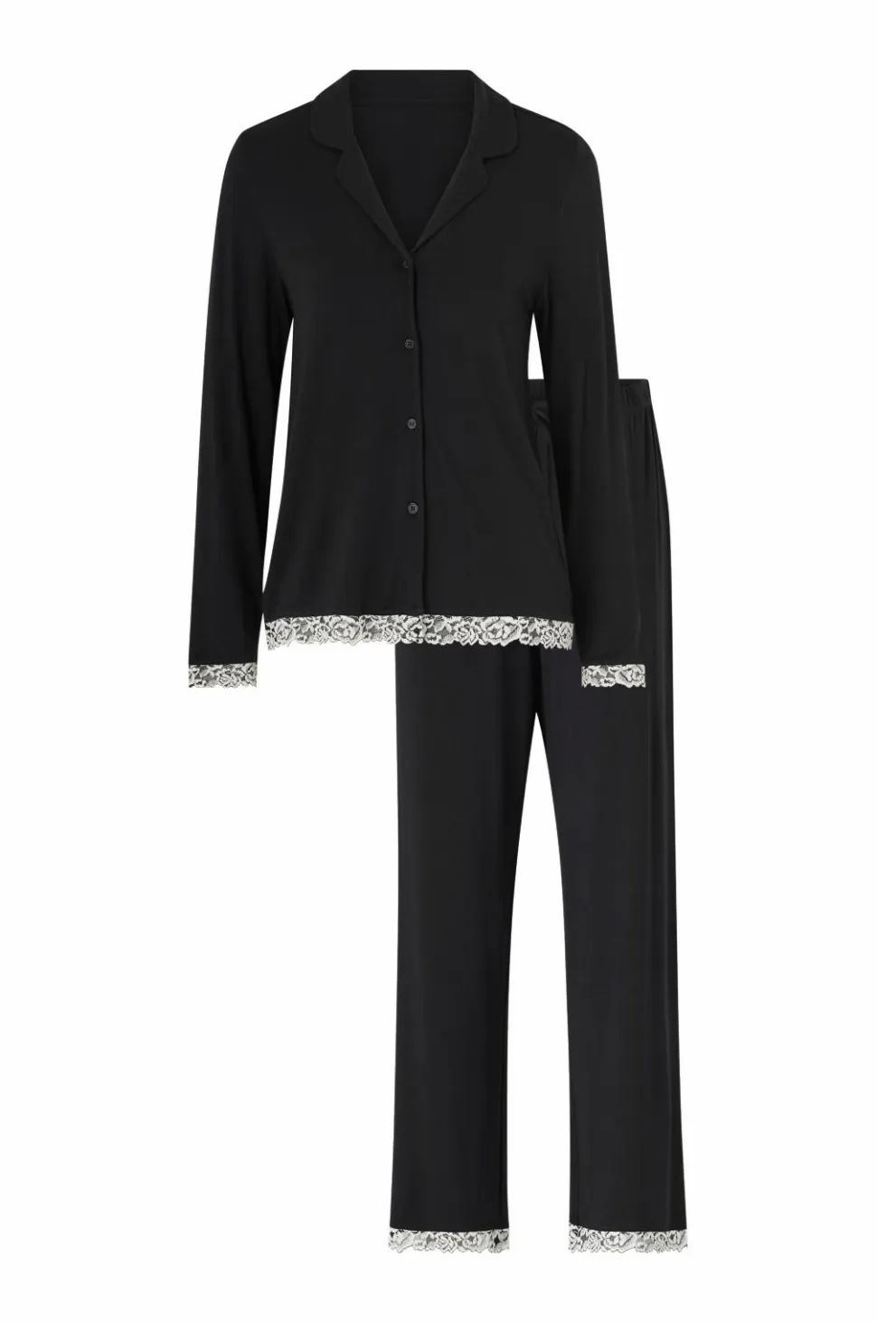 Ellos Collection Pyjamassæt med blondedetaljer