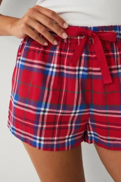 Ellos Collection Pyjamasshorts Fanni i bomuldsflannel