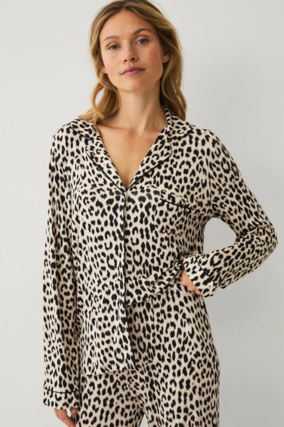 Ellos Collection Pyjamassæt med passepoilkanter
