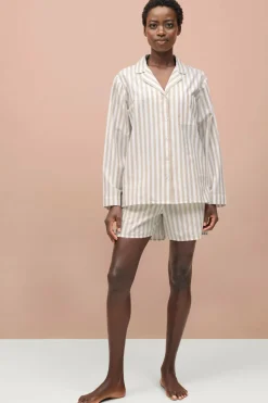 Ellos Collection Pyjamasskjorte med krave og revers