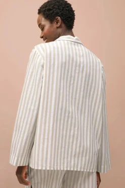 Ellos Collection Pyjamasskjorte med krave og revers