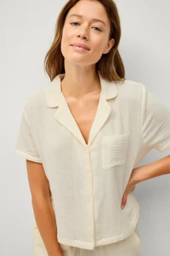 Ellos Collection Pyjamasskjorte i bomuld