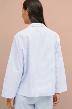 Ellos Collection Pyjamasskjorte med krave og revers