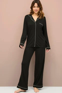 Ellos Collection Pyjamassæt med passepoilkanter
