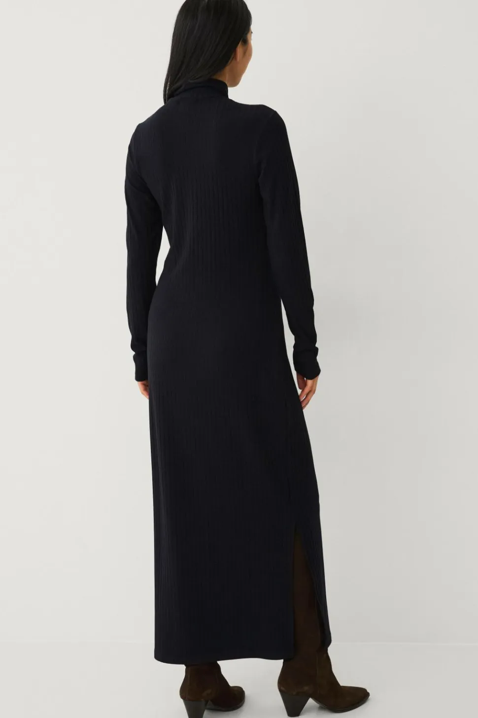 Ellos Collection Ribbet kjole med halv halfzip