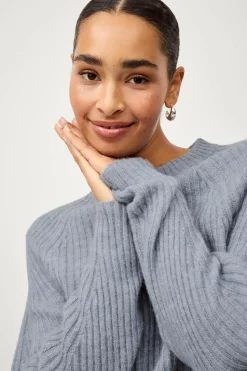 Ellos Collection Ribstrikket Pullover