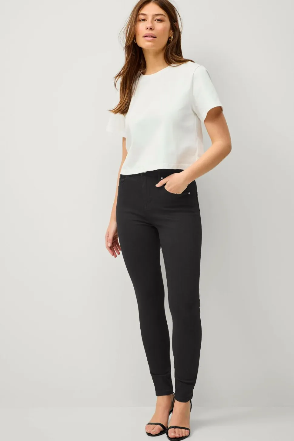 Ellos Collection Skinny stretchjeans med høj talje