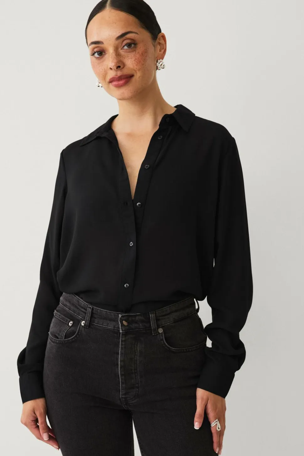 Ellos Collection Skjorte i crepe