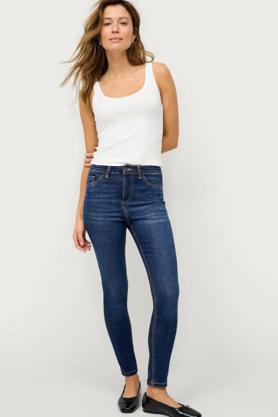 Ellos Collection Smalle stretch-jeggings med mediumhøj talje