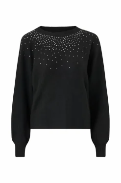 Ellos Collection Strikket Pullover med rhinstene