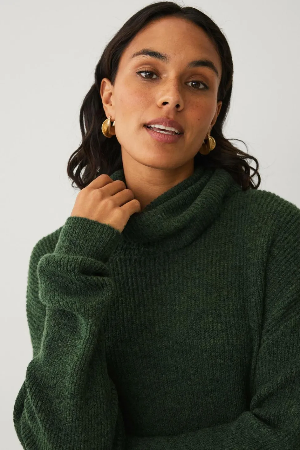 Ellos Collection Strikket turtleneck trøje