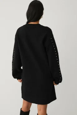 Ellos Collection Strikket kjole med rhinstene