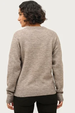 Ellos Collection Strikket trøje med rund hals