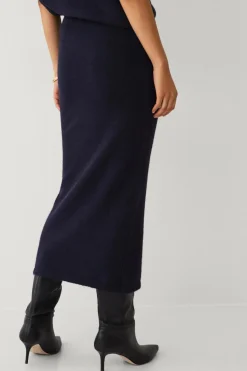 Ellos Collection Strikket maxi nederdel