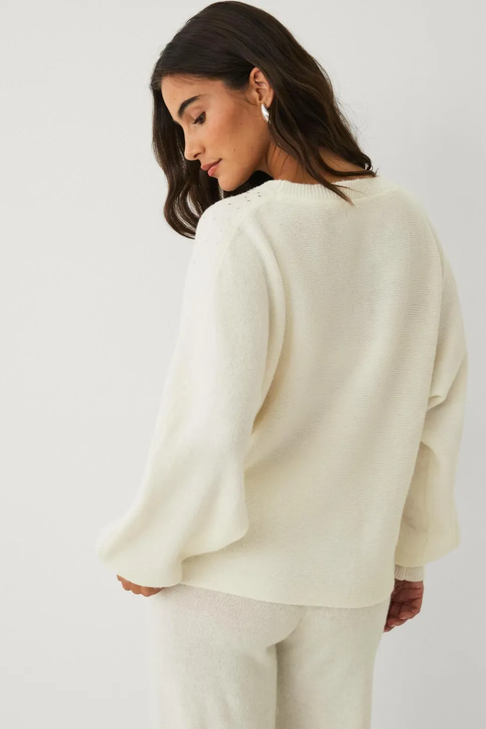 Ellos Collection Strikket Pullover med rhinstene