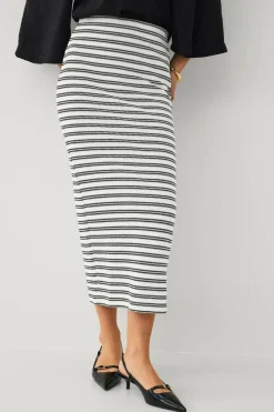 Ellos Collection Stribet jersey-nederdel