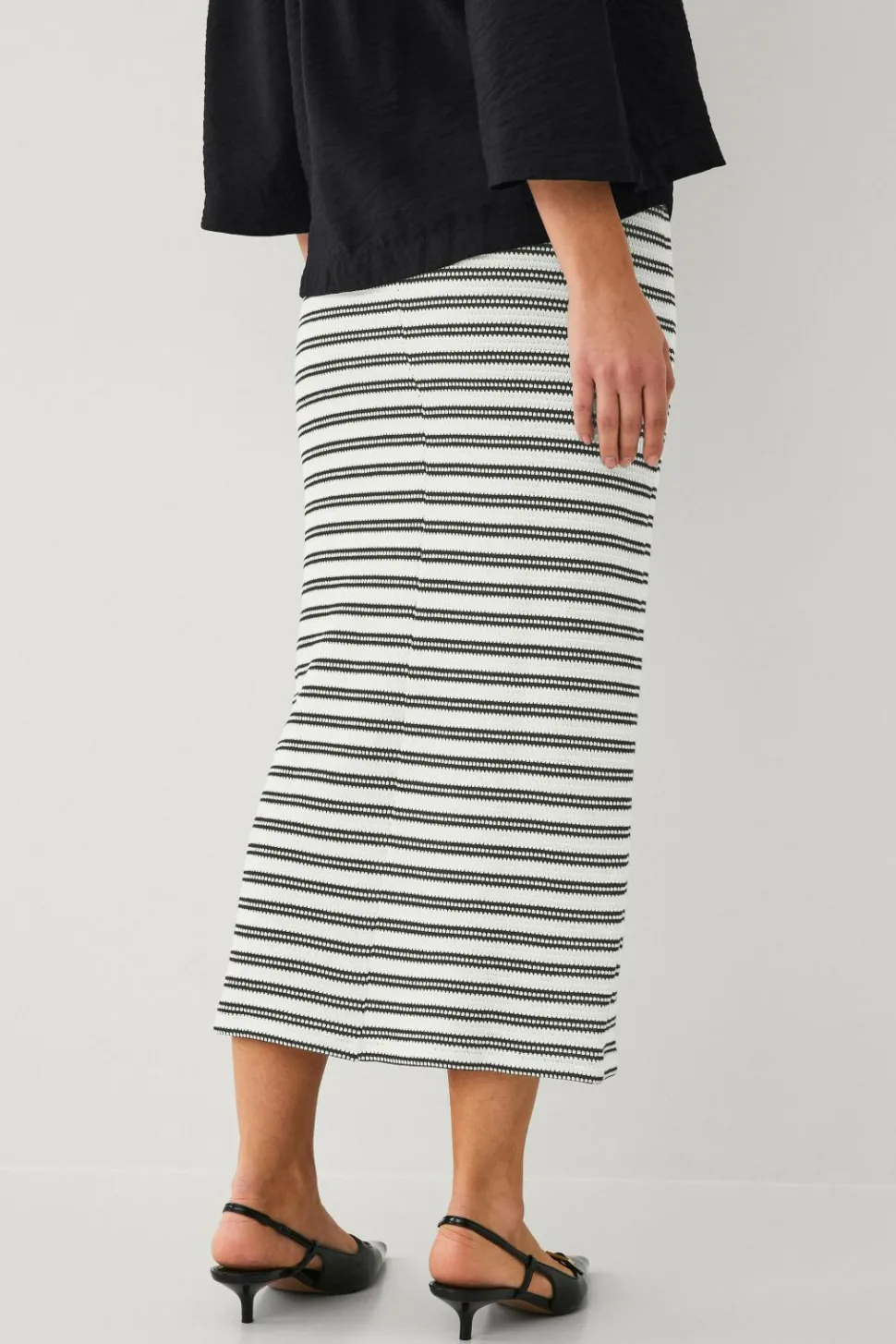 Ellos Collection Stribet jersey-nederdel