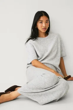 Ellos Collection Strikket maxi nederdel