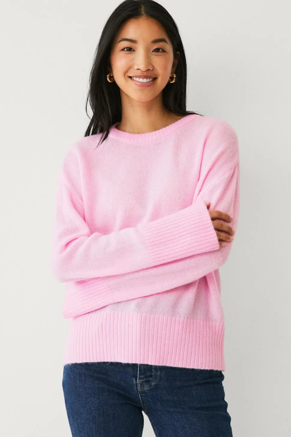 Ellos Collection Sweater med O-hals