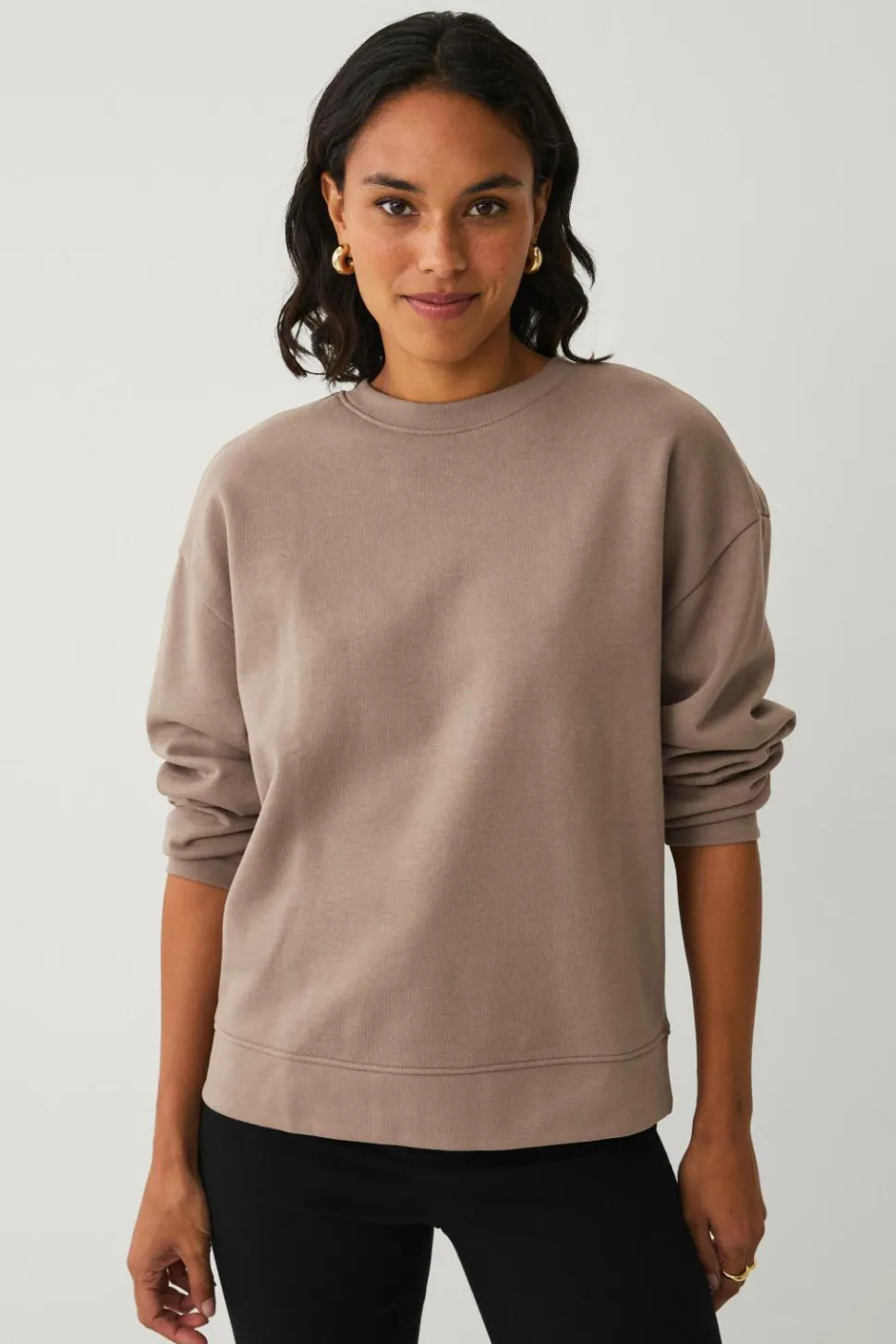 Ellos Collection Sweatshirt med børstet inderside